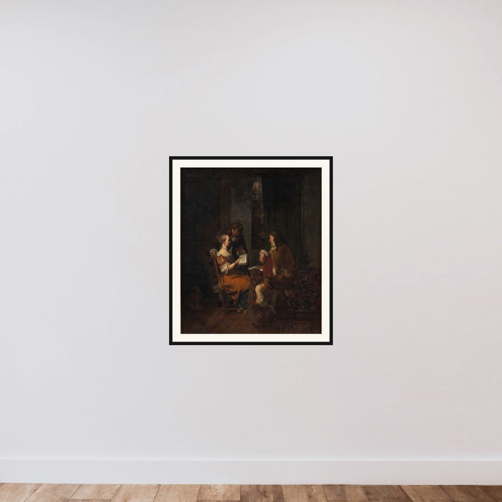 Musiktimen framed — shown to scale