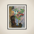 Forårsblomster i en vase framed