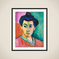 Portræt af Madame Matisse. Den grønne stribe framed