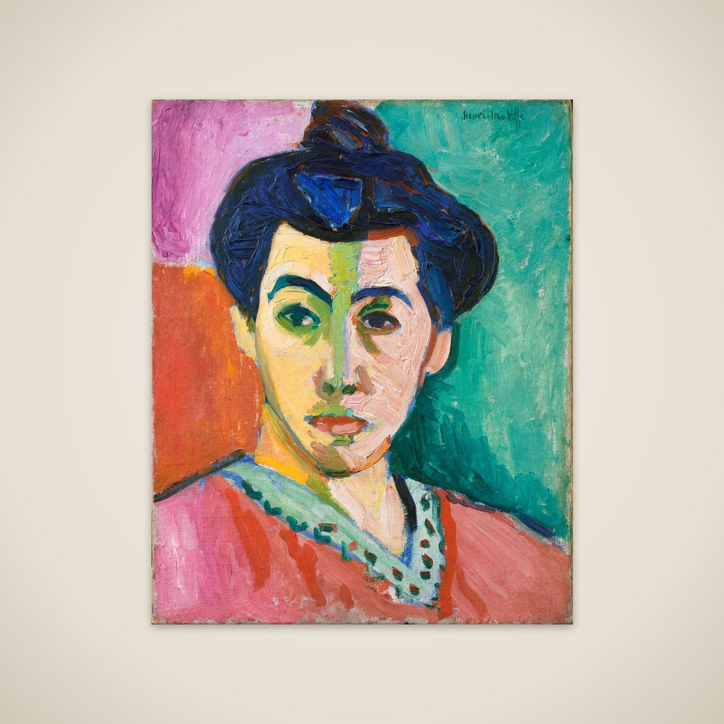 Portræt af Madame Matisse. Den grønne stribe unframed print