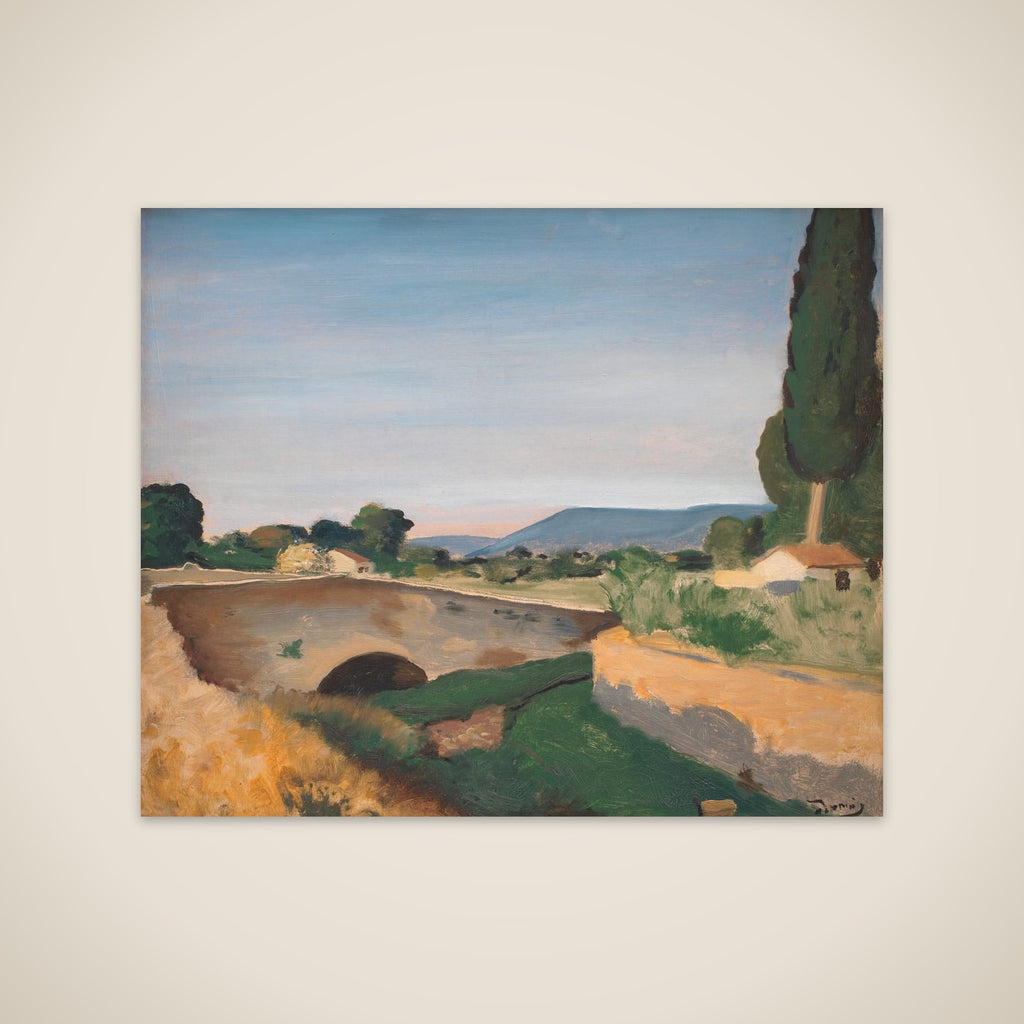 Landskab fra Sydfrankrig unframed print