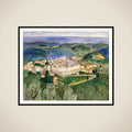 Landskab ved Vence i Provence framed