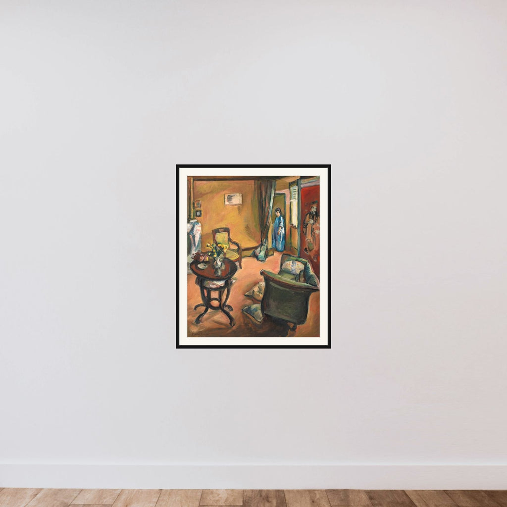Interiør framed — shown to scale