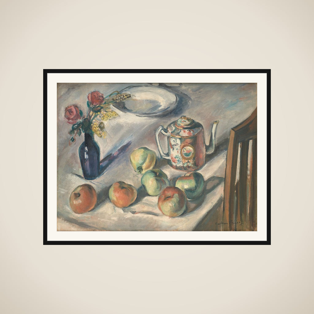 Nature morte med æbler framed