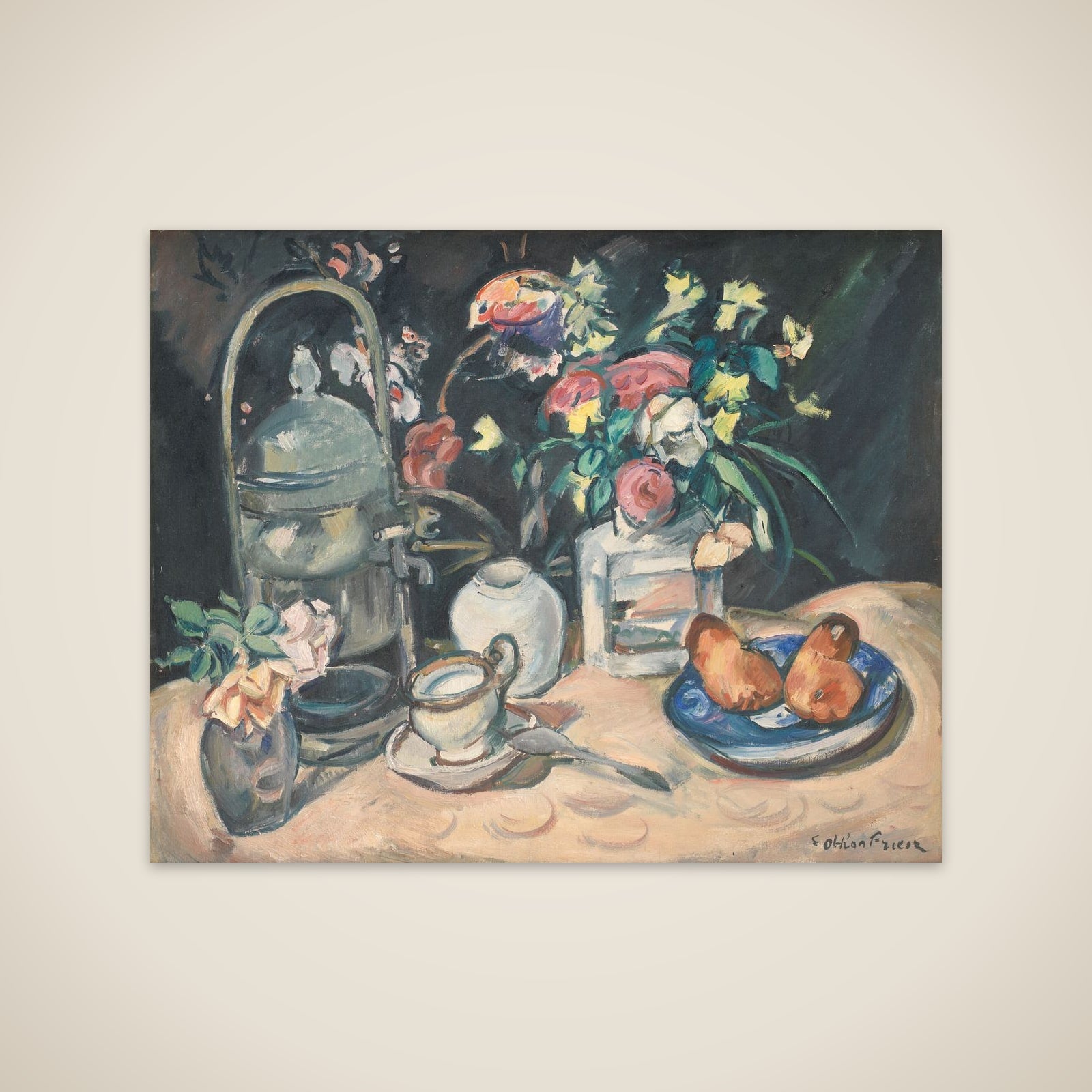 Nature morte med briocher unframed print