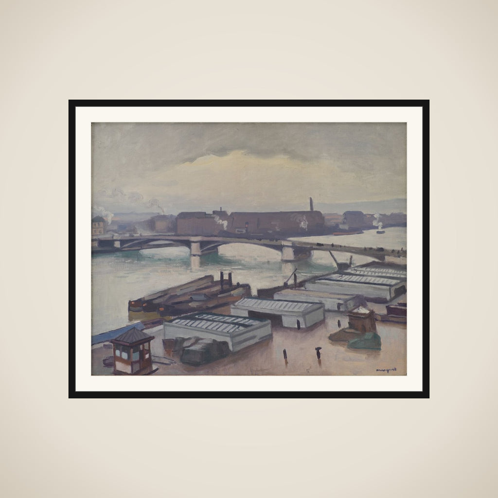 Kaj i Rouen, regnvejr framed