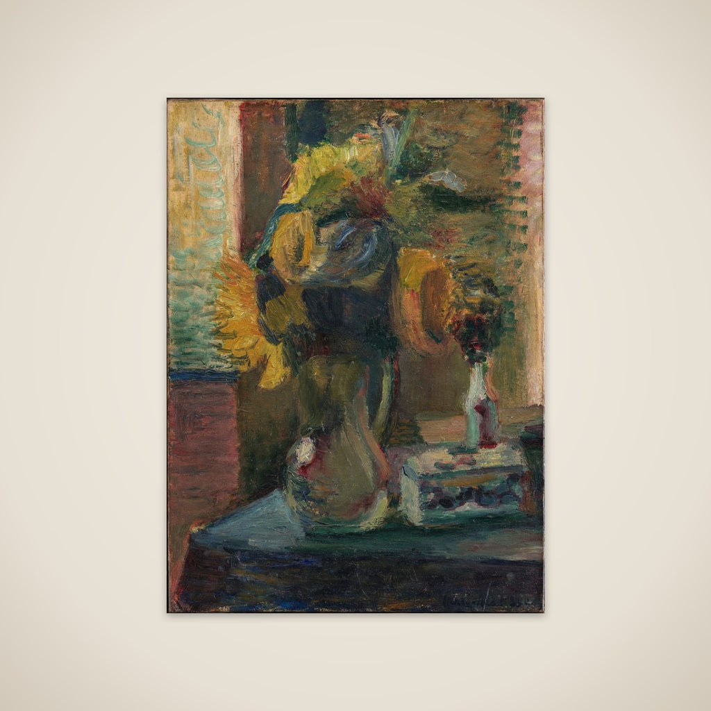 Solsikker i en vase unframed print