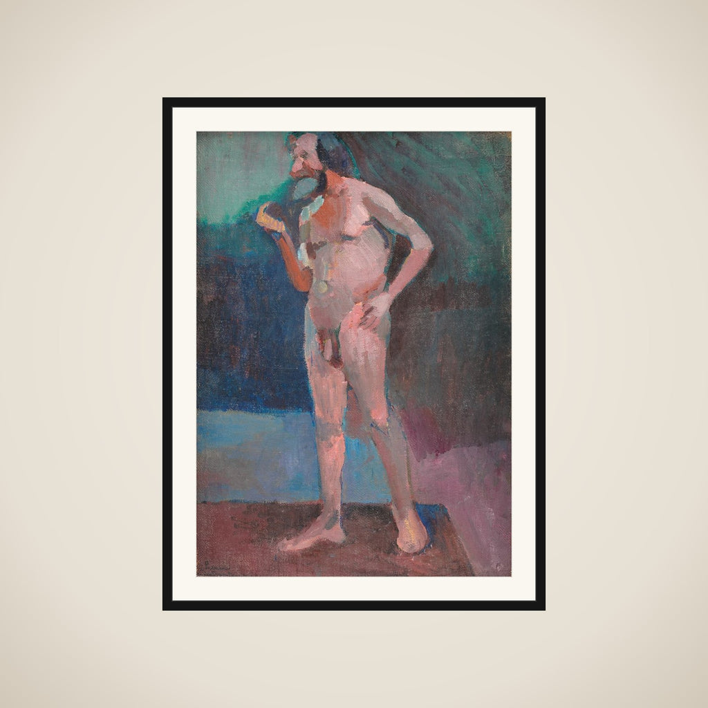 Stående mandlig model framed