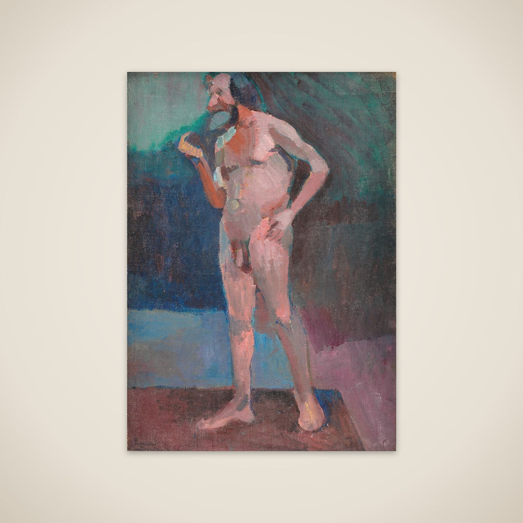 Stående mandlig model unframed print