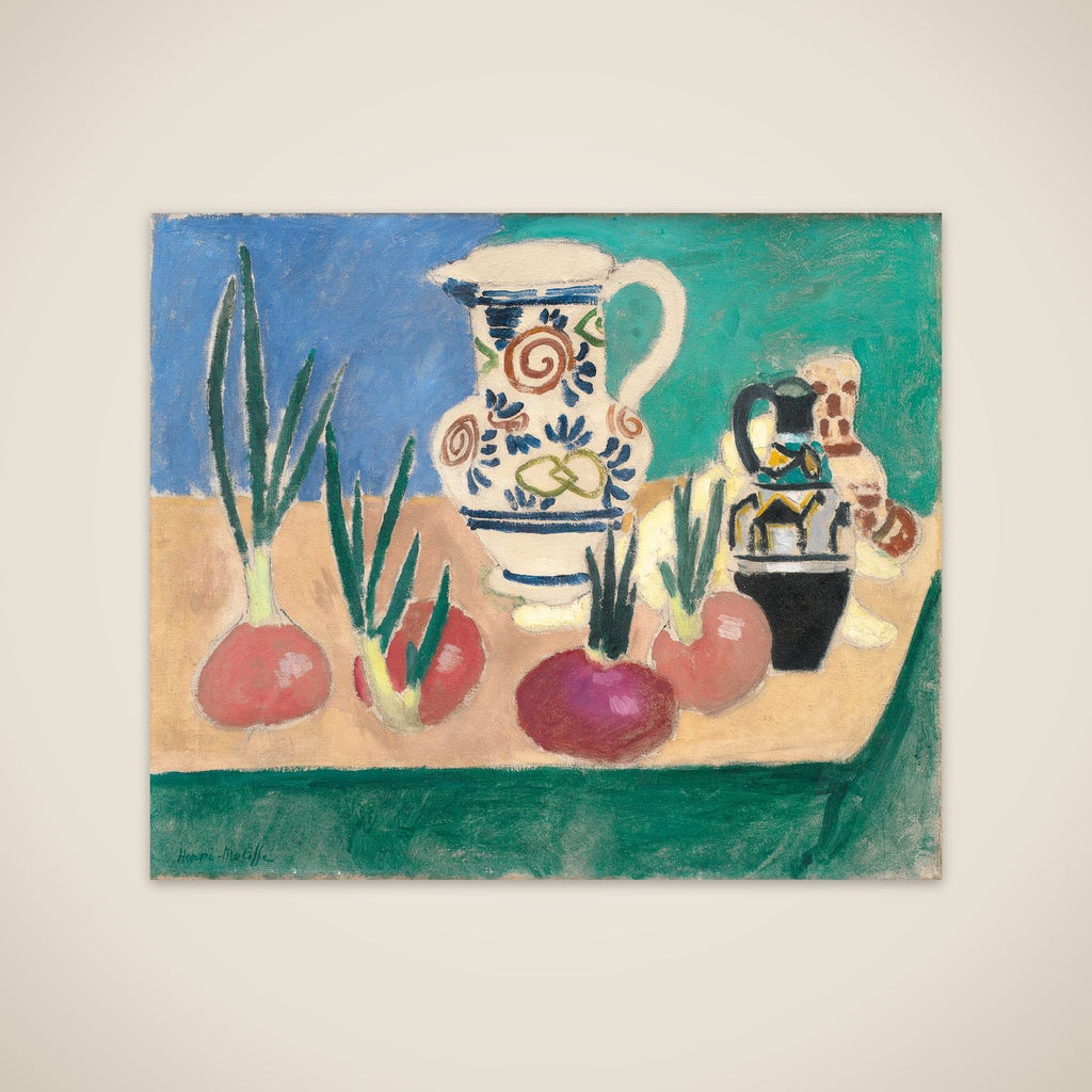 Lyserøde løg unframed print
