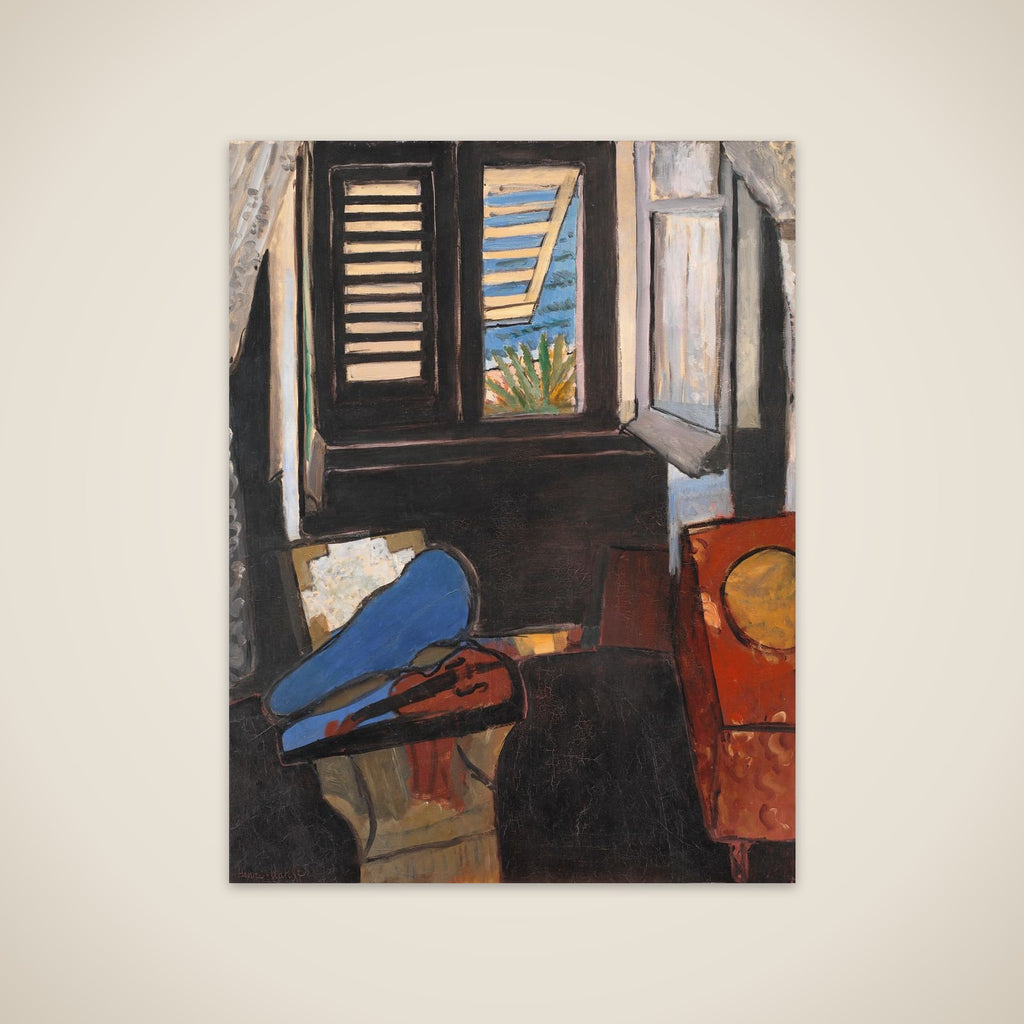 Interiør med violin unframed print