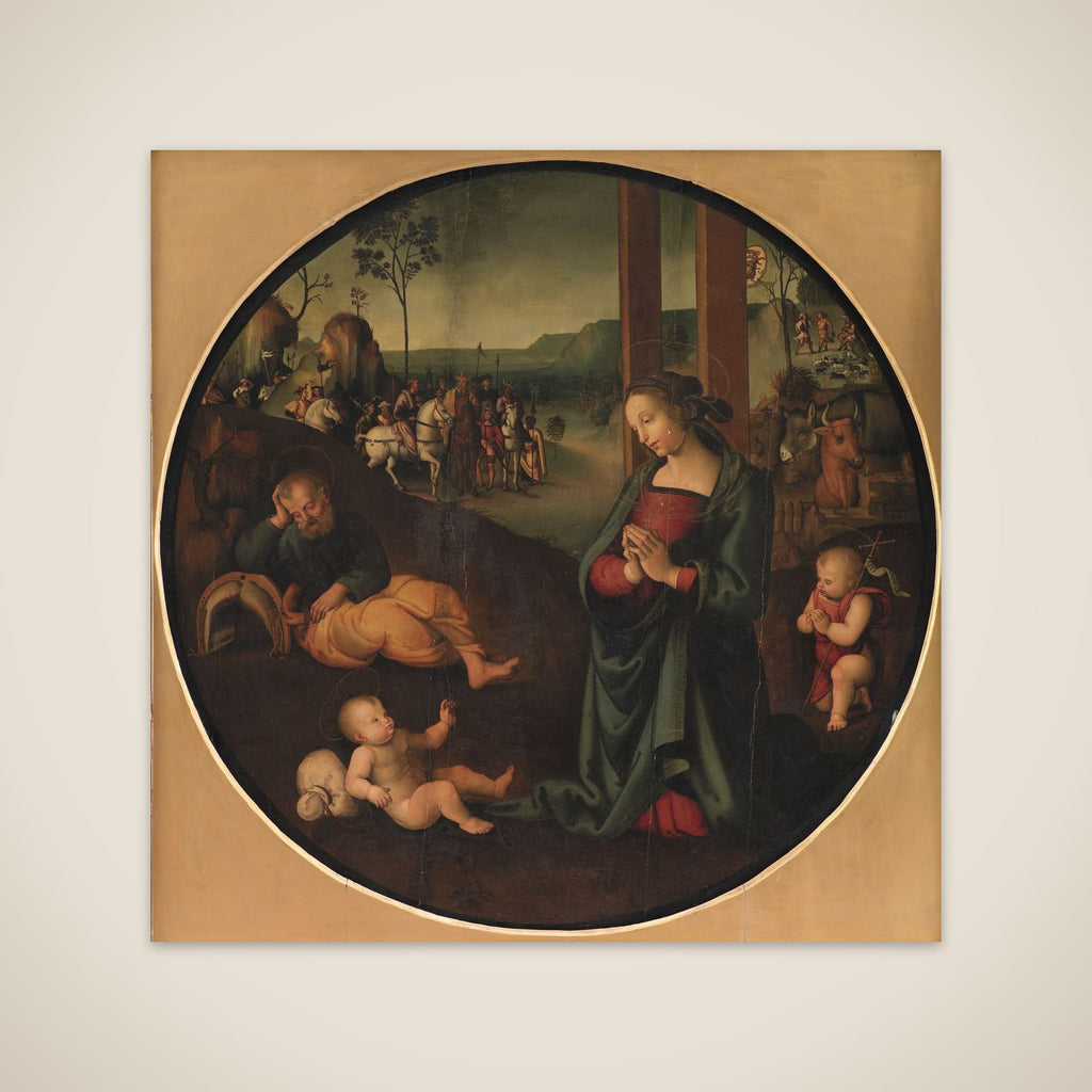 Den hellige familie unframed print