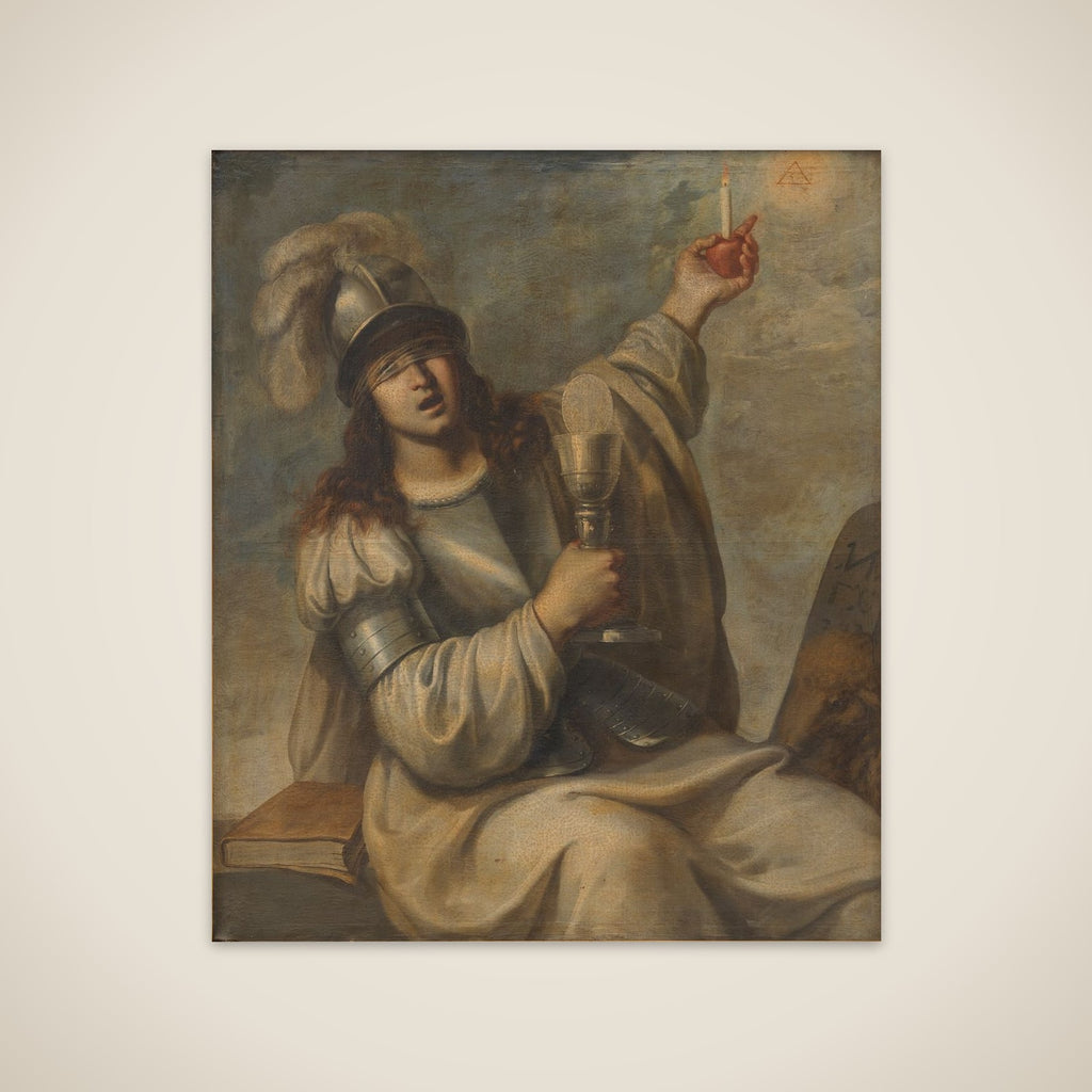 Troen. Allegorisk kvindefigur unframed print