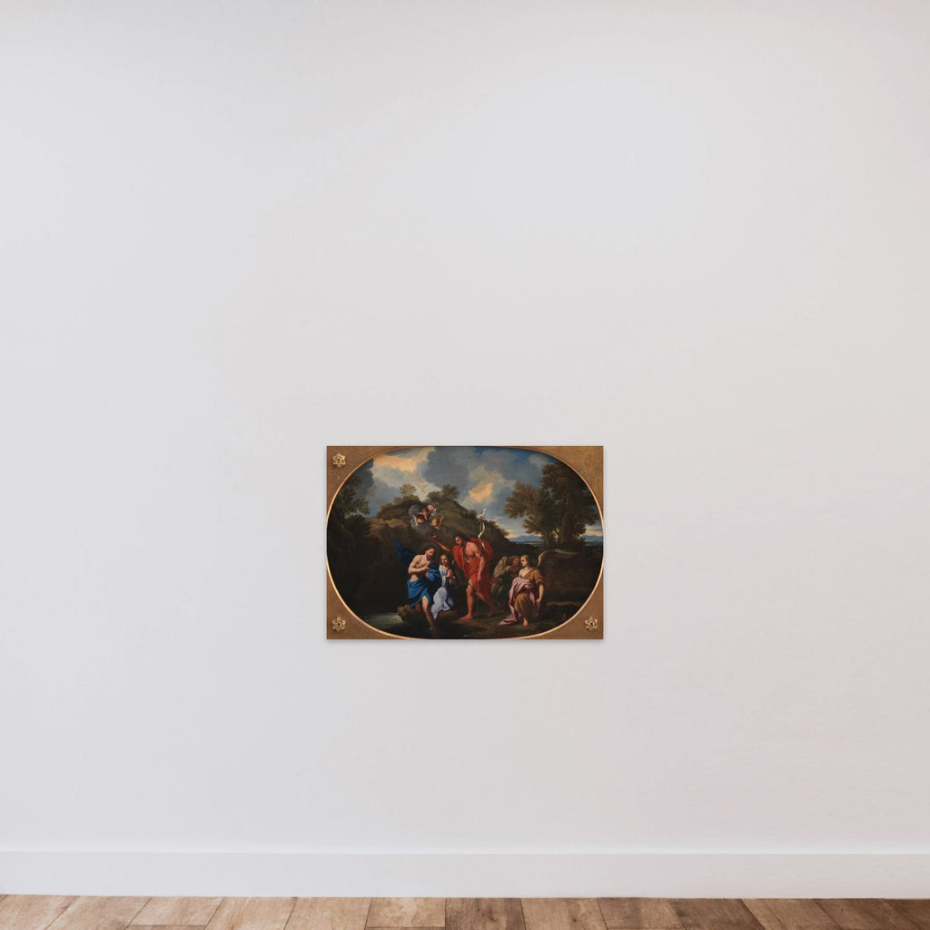 Kristi dåb unframed — shown to scale