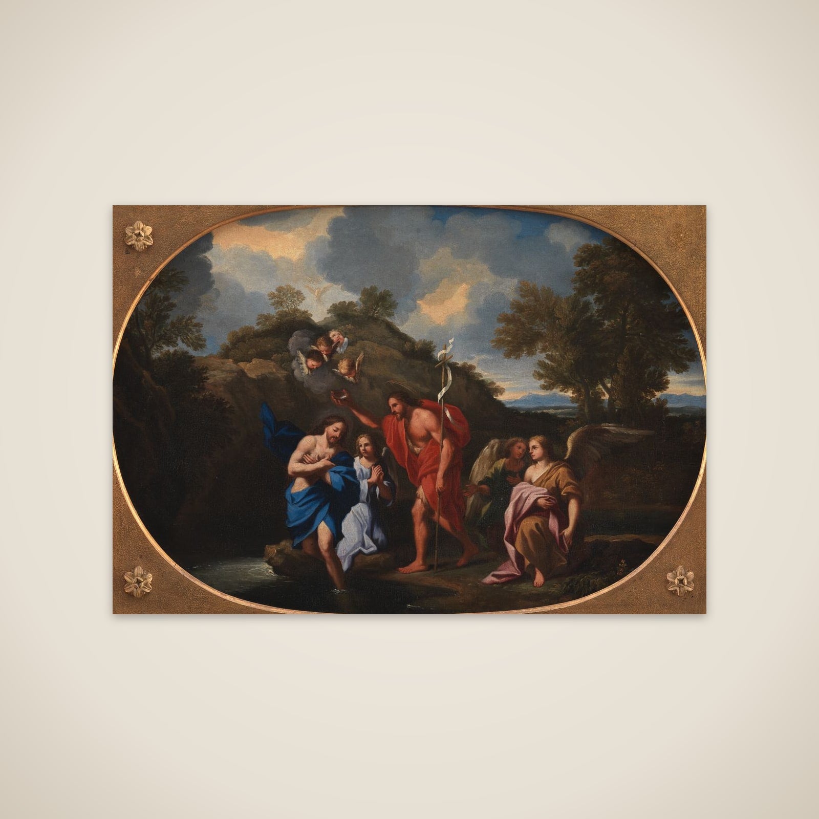 Kristi dåb unframed print