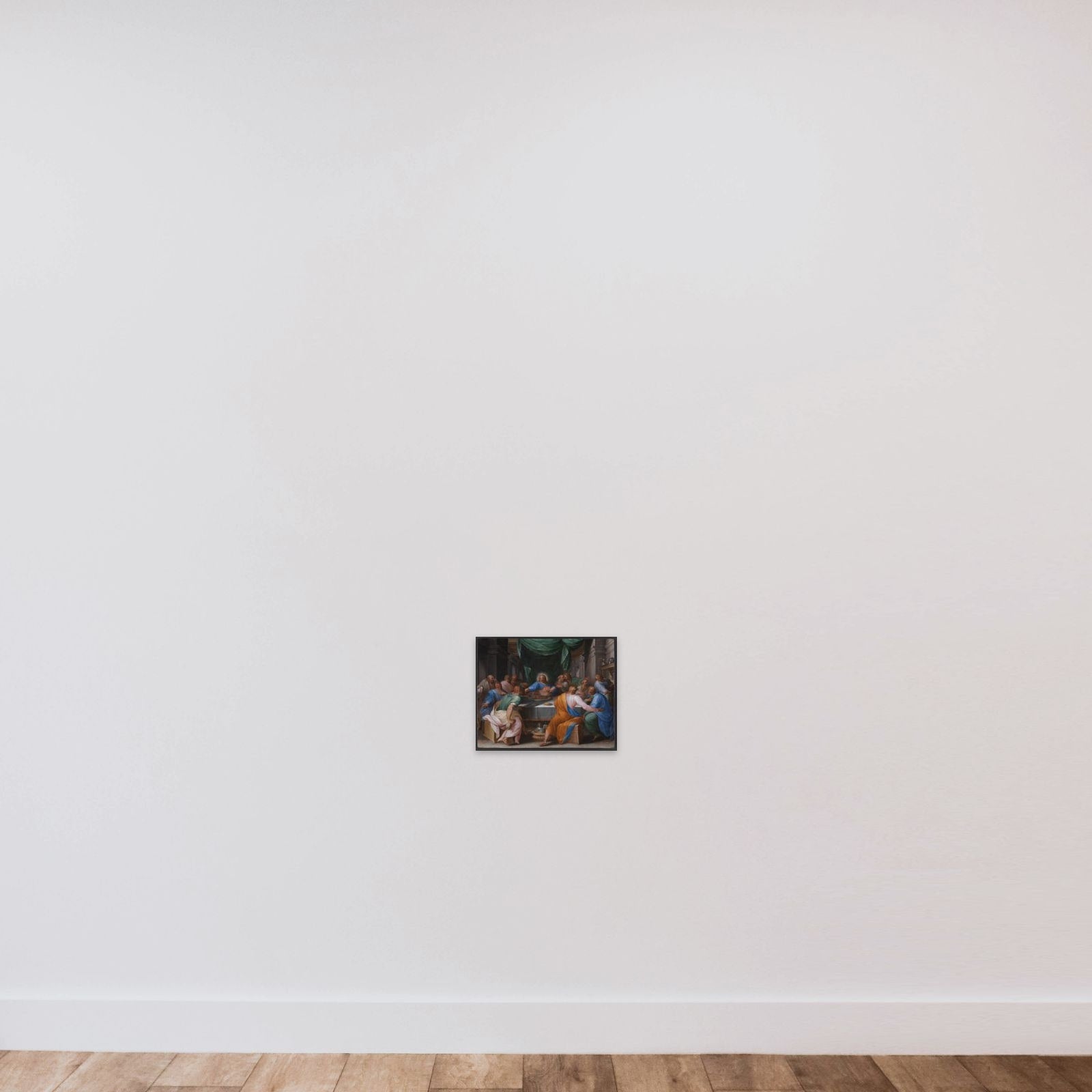 Den hellige nadver unframed — shown to scale