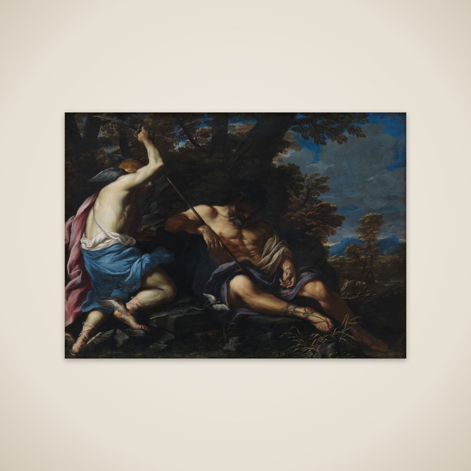 Merkur dræber Argus unframed print