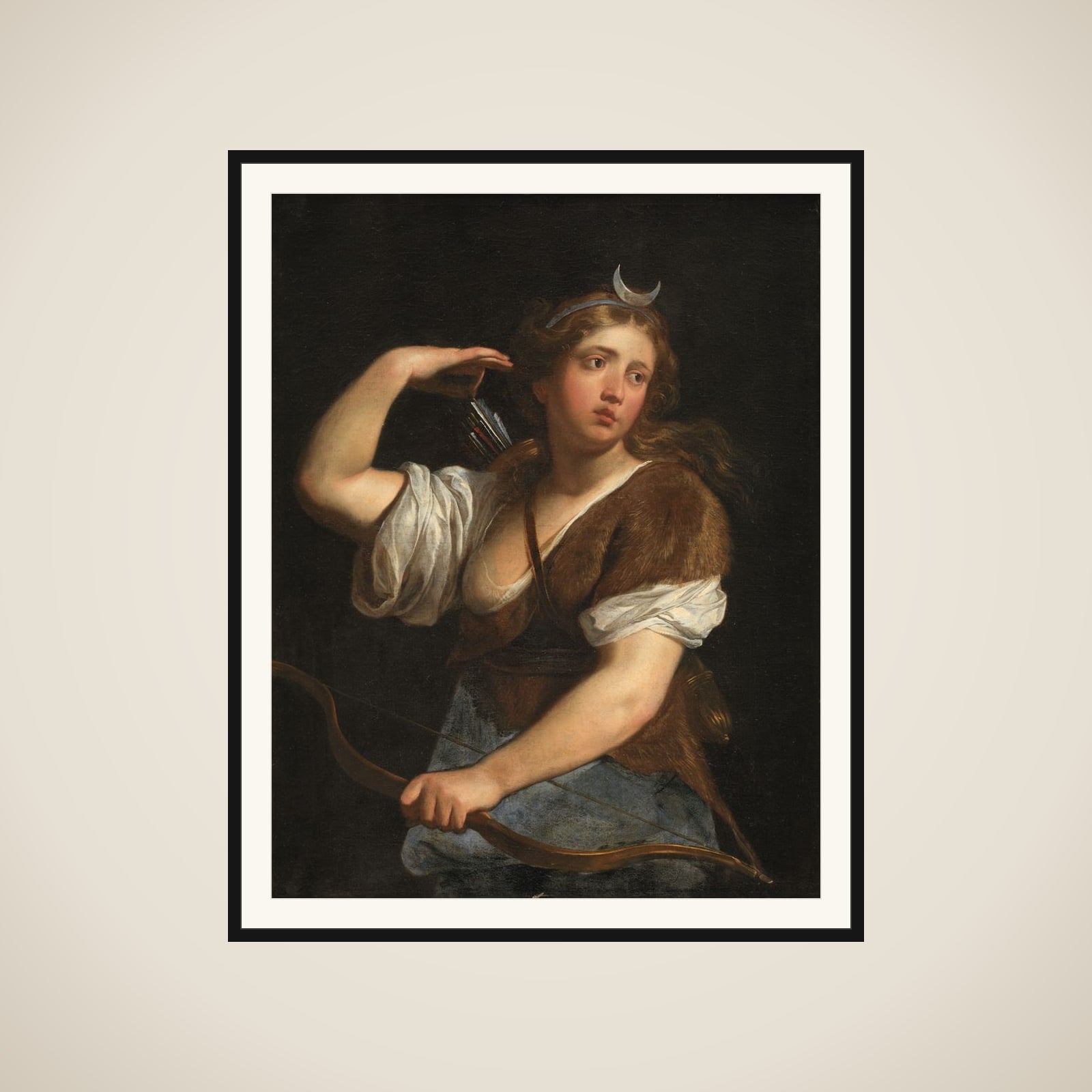 Diana på jagten framed