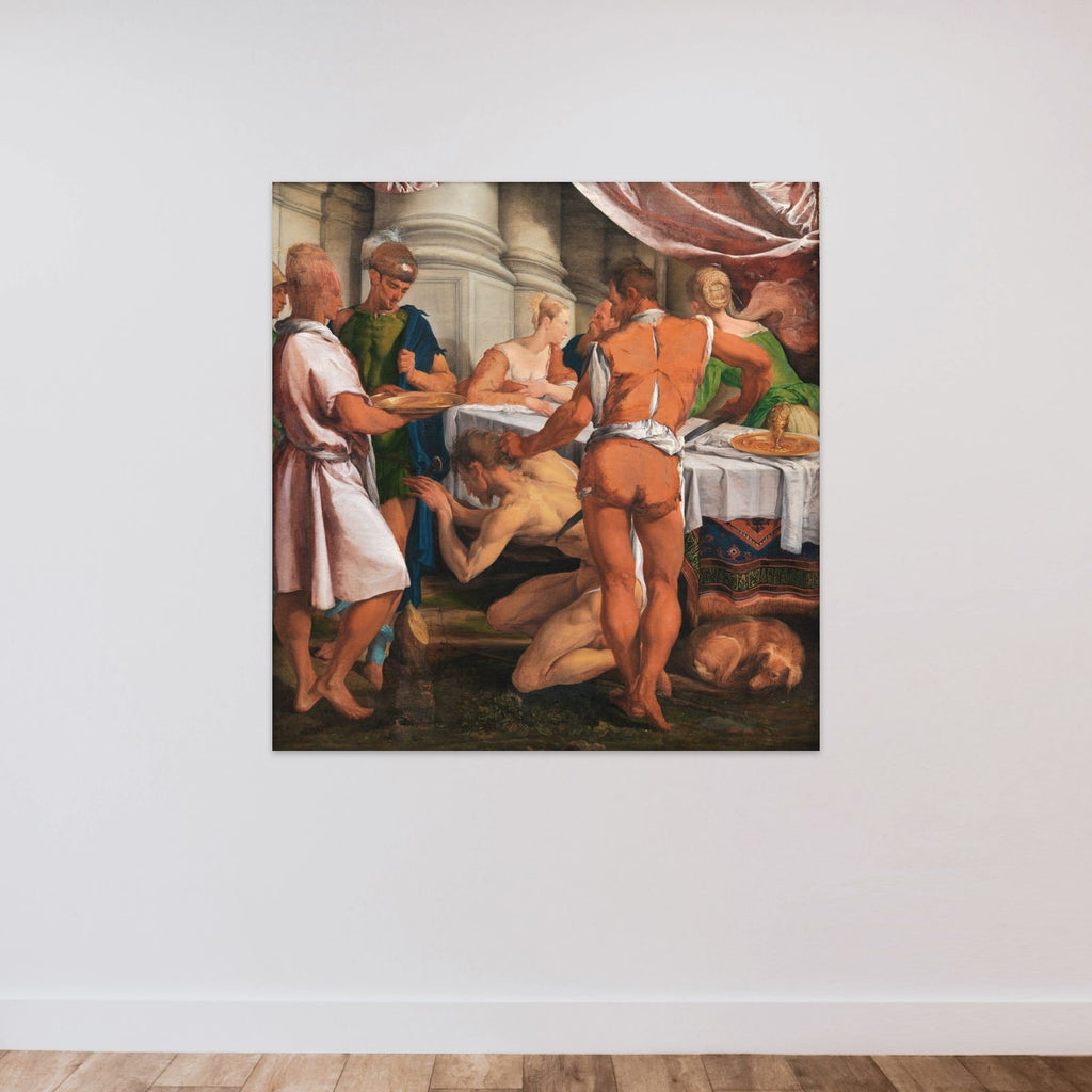 Johannes Døberens henrettelse unframed — shown to scale