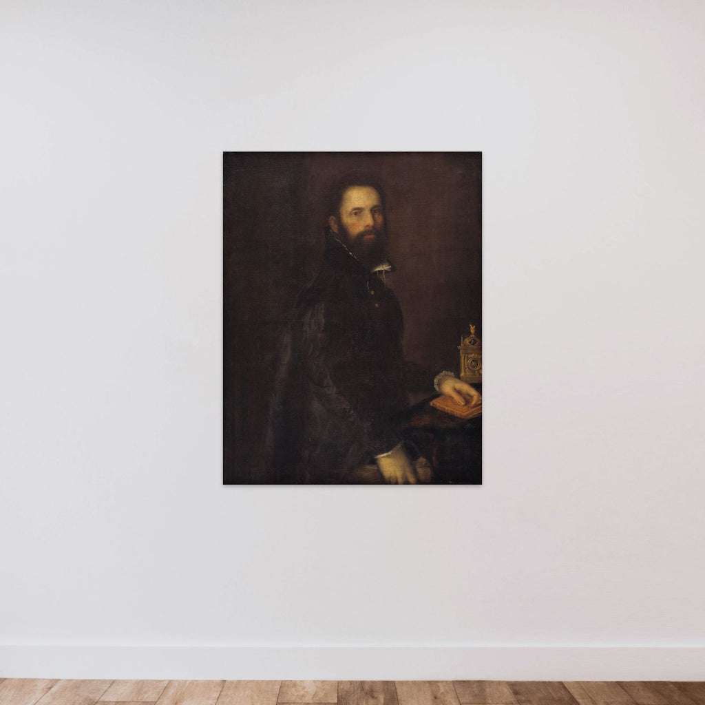 Portræt af Antonio Galli unframed — shown to scale