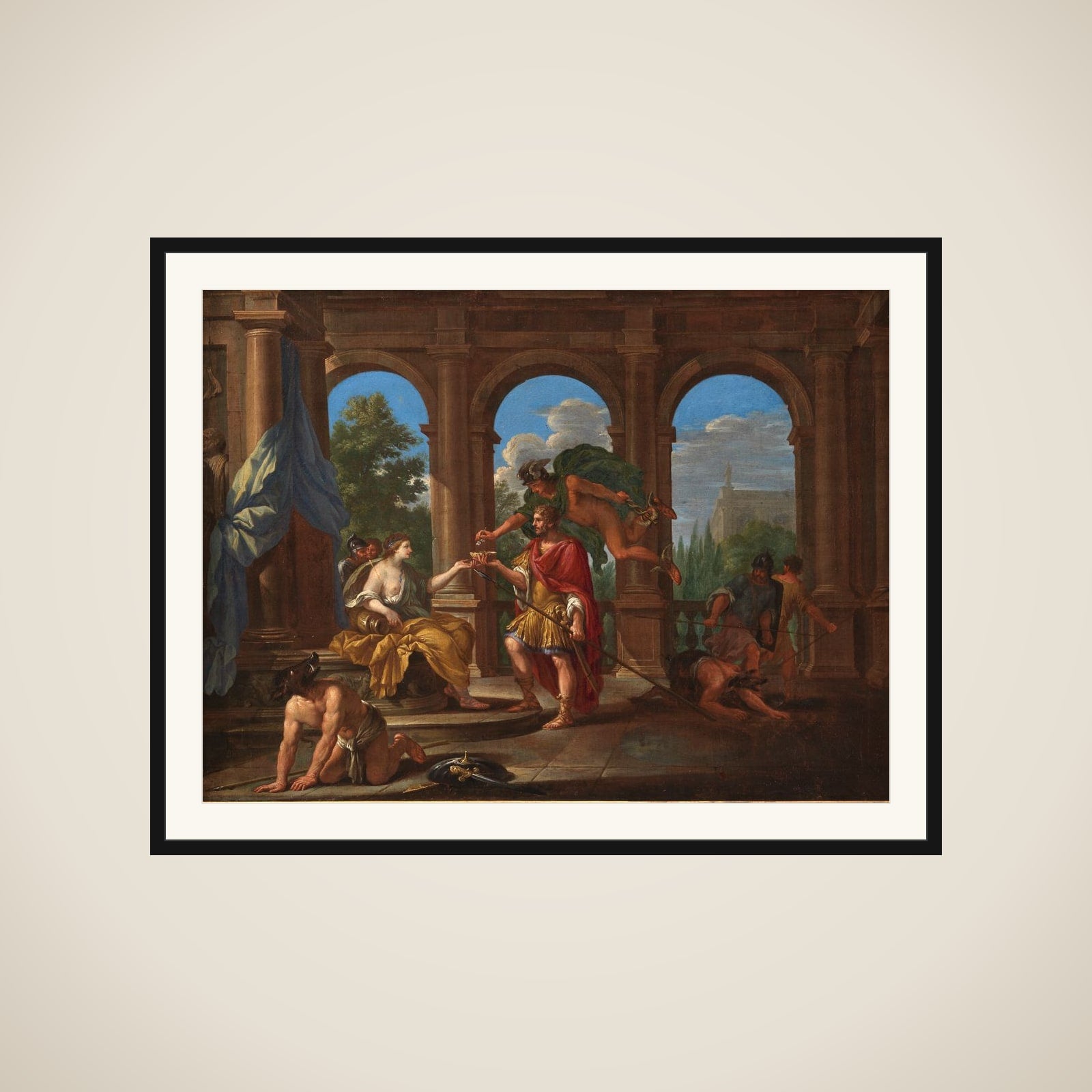 Kirke og Odysseus framed