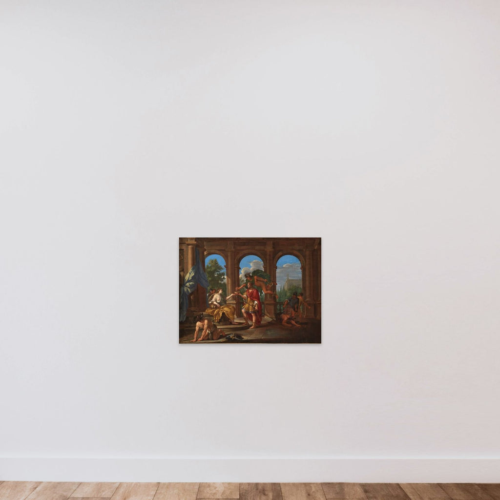 Kirke og Odysseus unframed — shown to scale