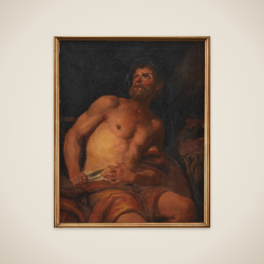 Den yngre Catos død unframed print