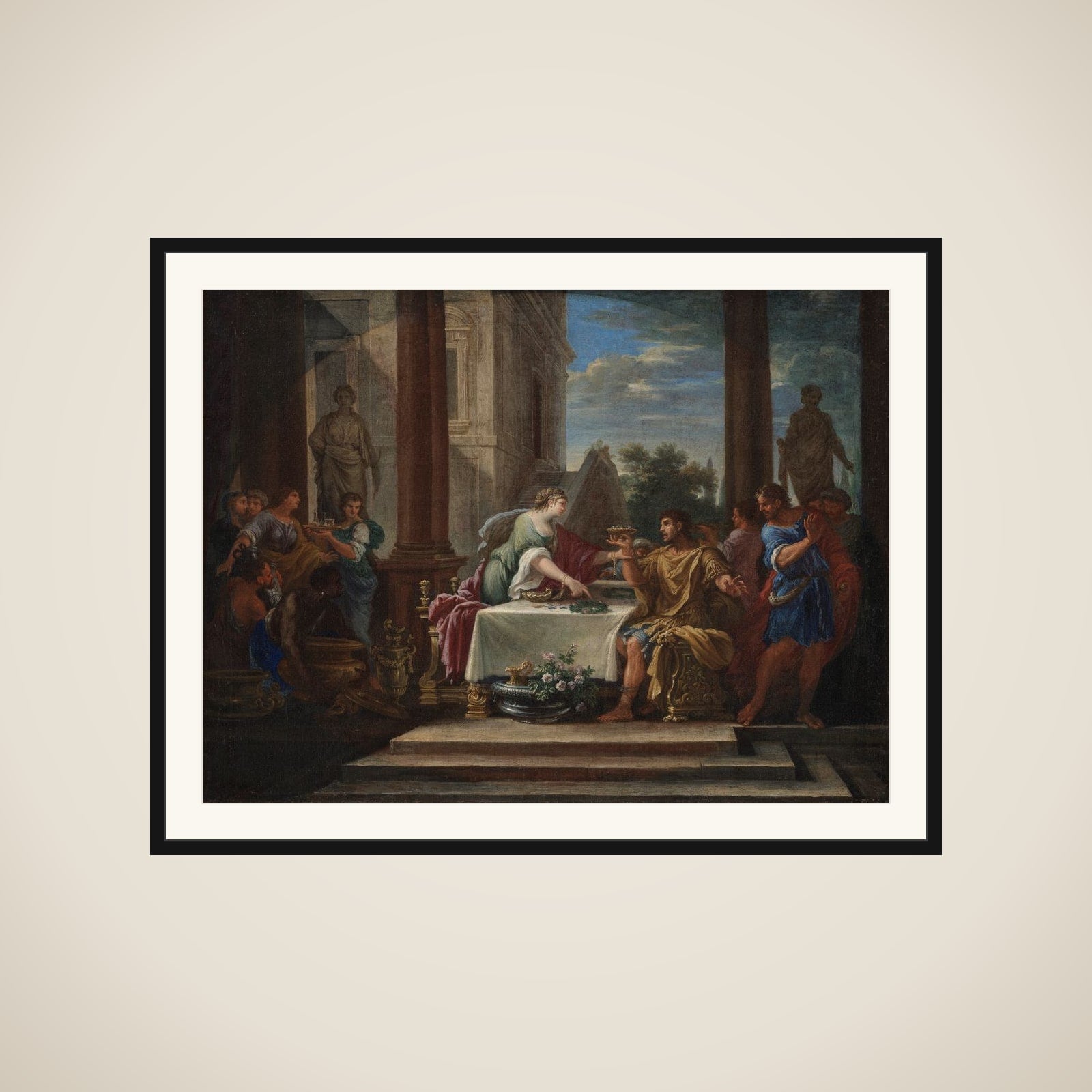 Odysseus og Kirke framed