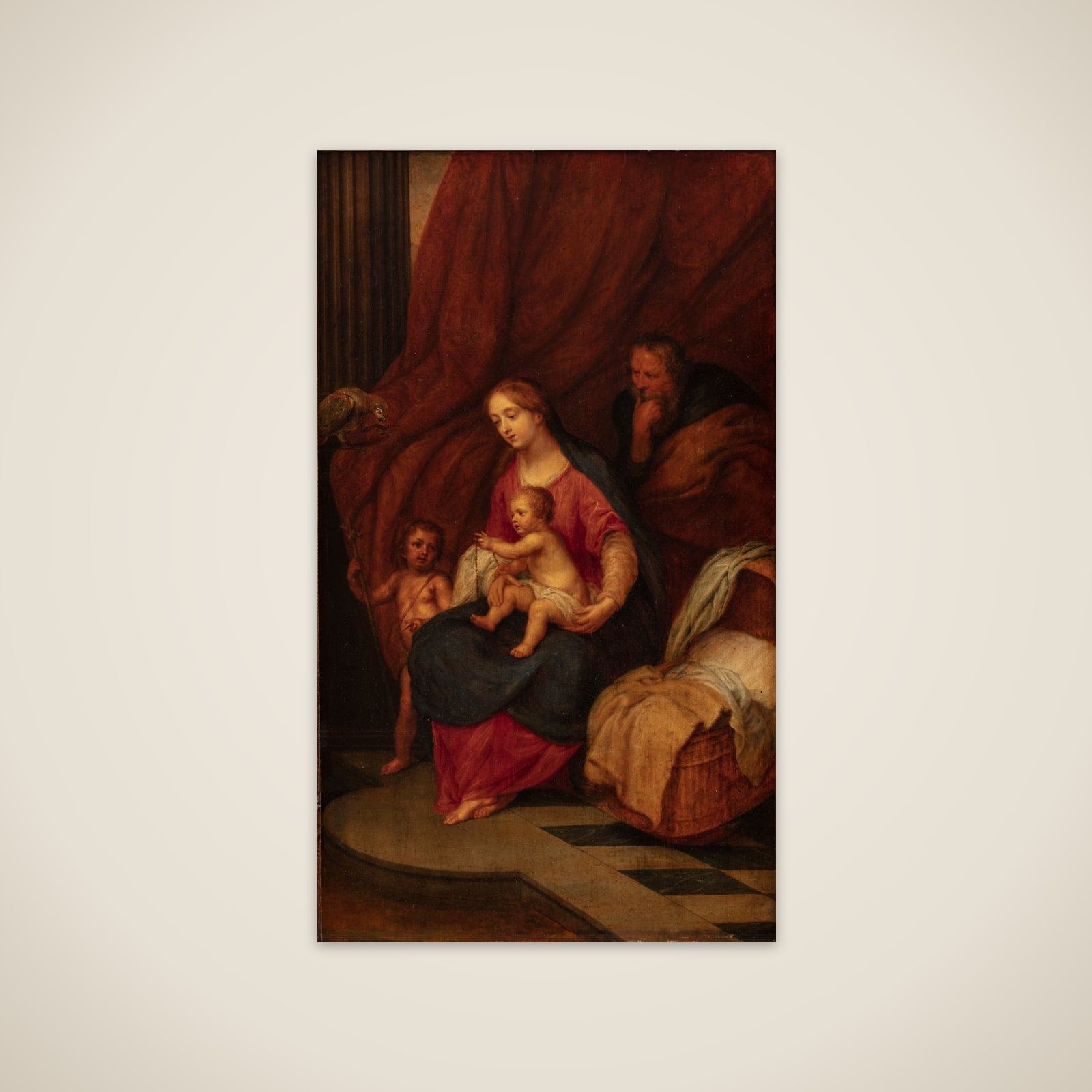 Den hellige familie unframed print