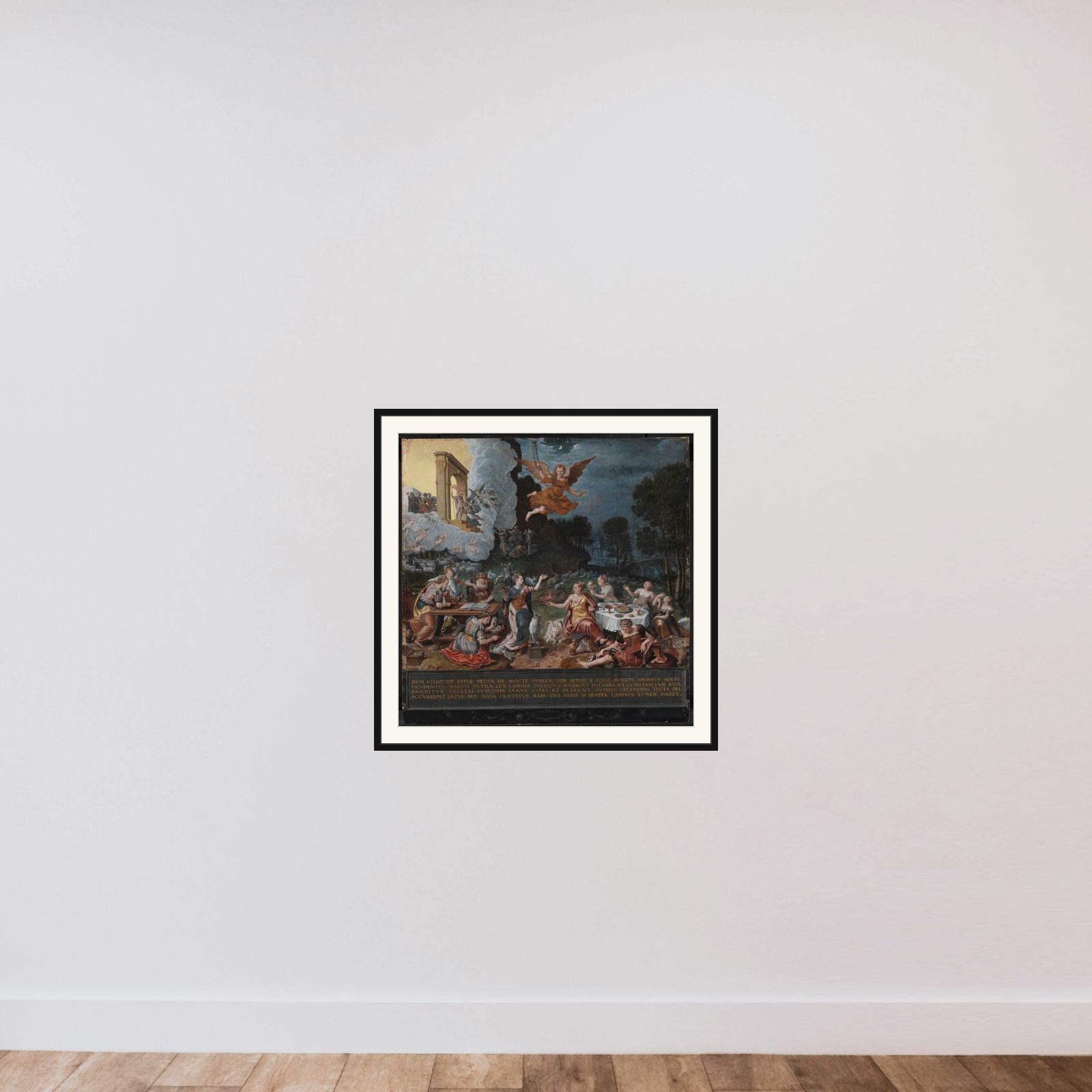 De kloge og de ukloge jomfruer. En Allegori framed — shown to scale