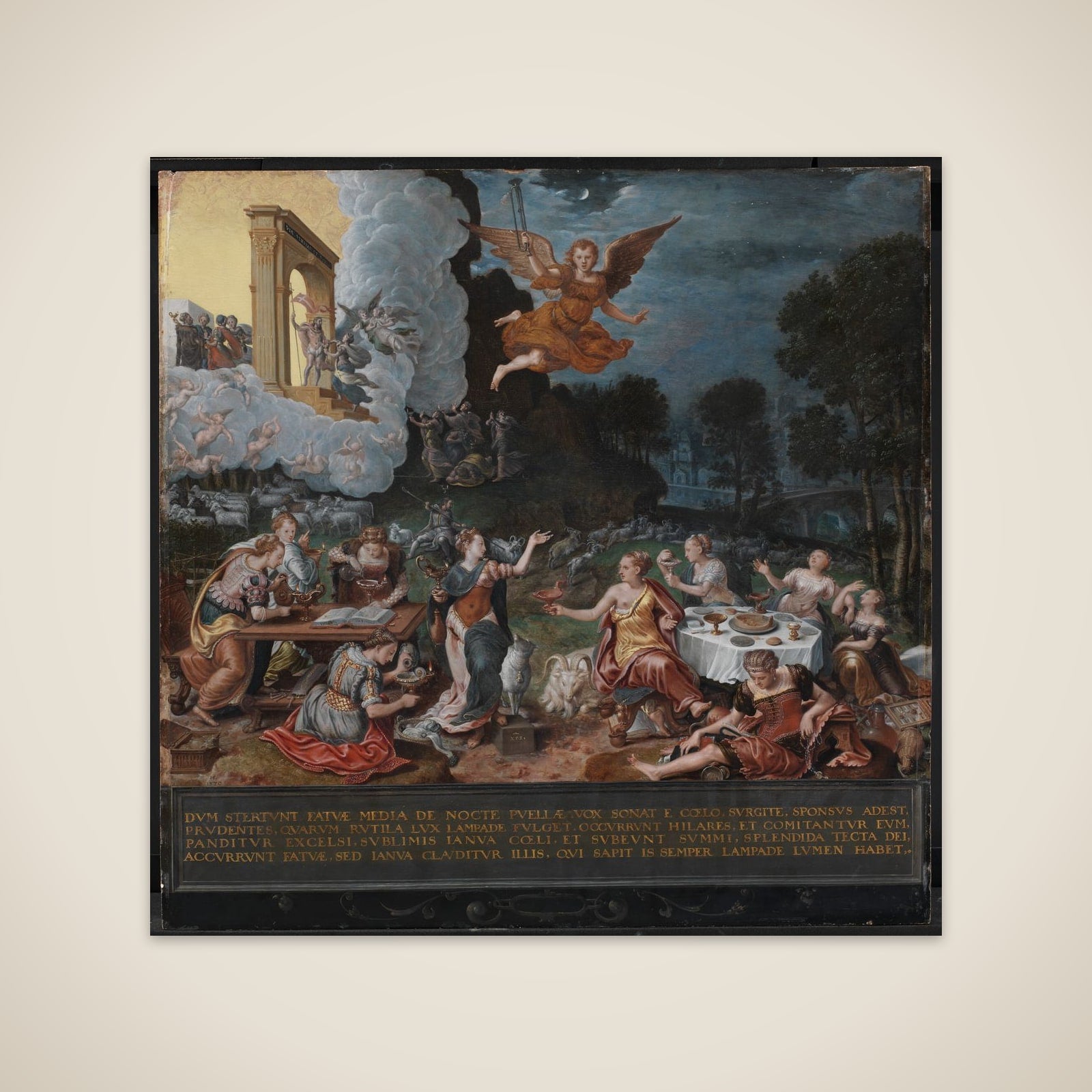 De kloge og de ukloge jomfruer. En Allegori unframed print