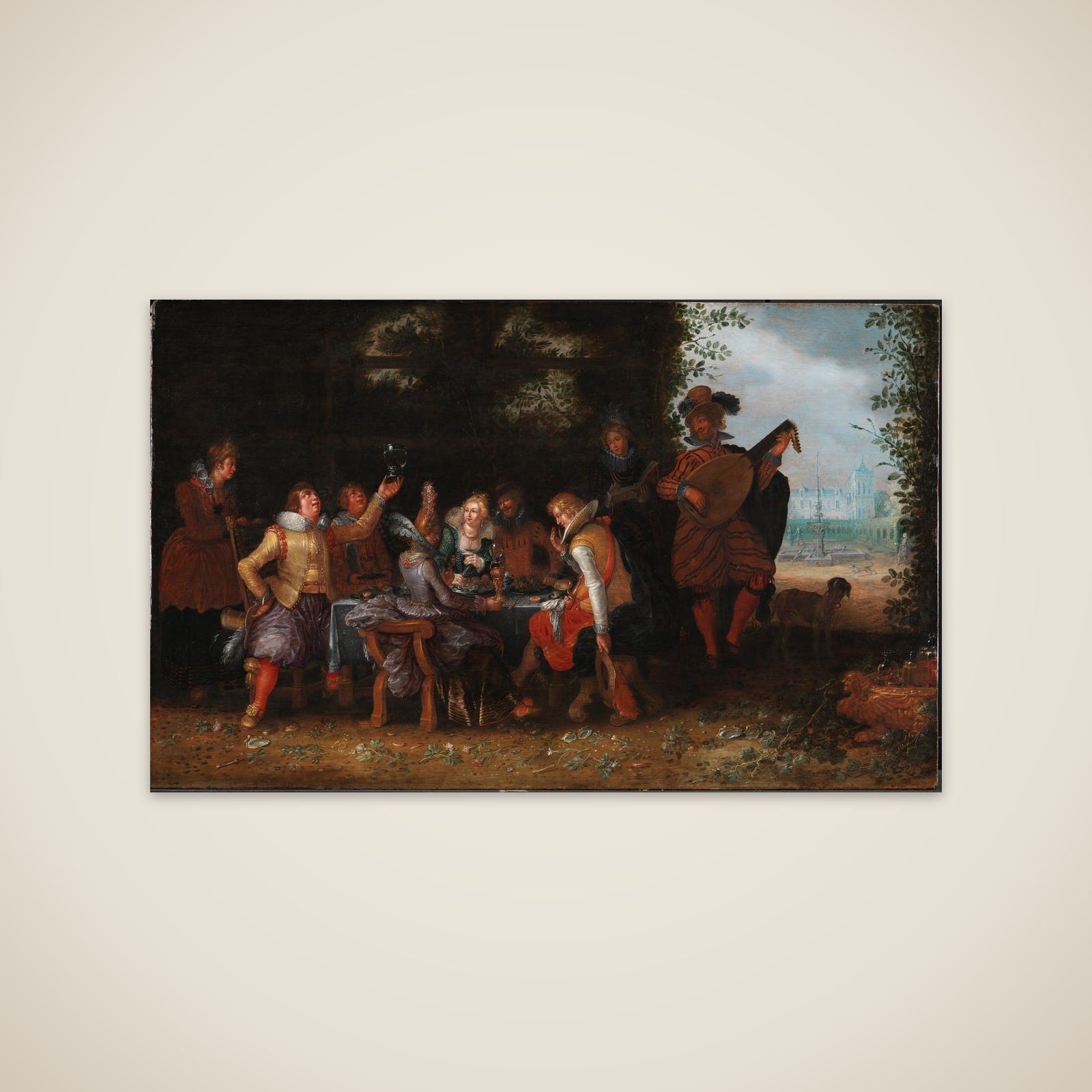 Selskab i en park (Den fortabte Søn hos skøgerne?) unframed print