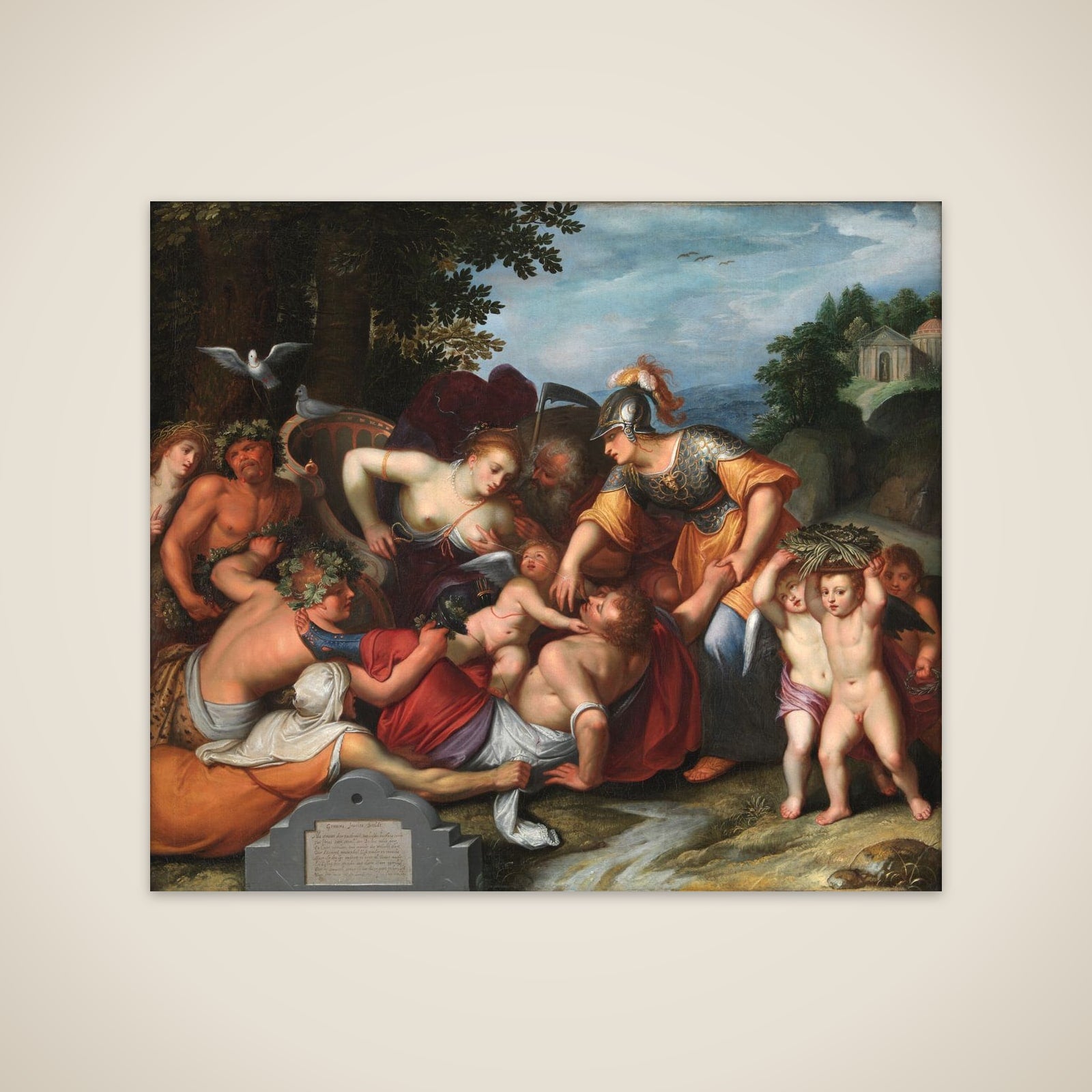 Gemeine Jeuchts Beeldt. Allegori på ungdommens fristelser unframed print