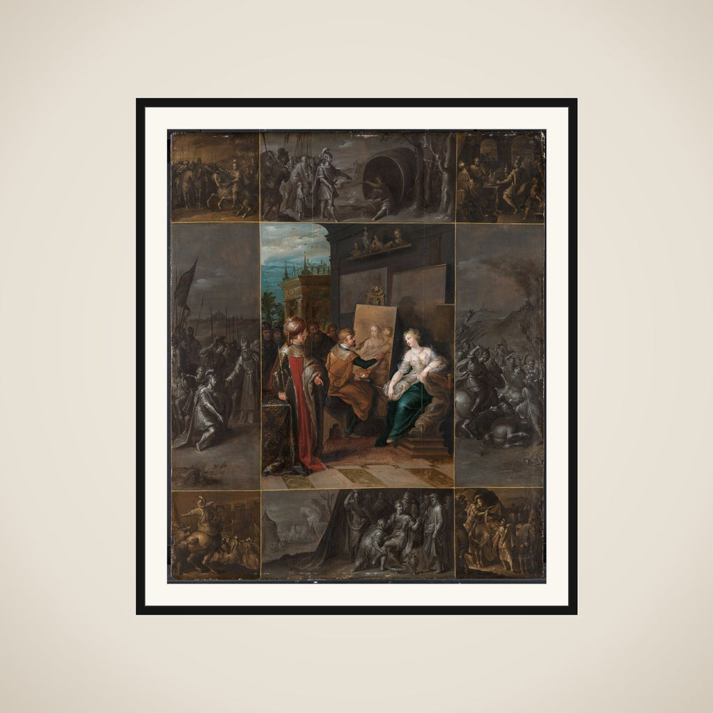 Apelles maler Campaspe framed