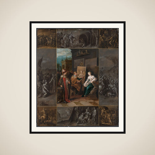 Apelles maler Campaspe framed