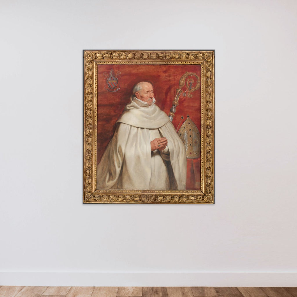 Matthæus Yrsselius (1541-1629), abbed ved Sint-Michiels kloster i Antwerpen unframed — shown to scale
