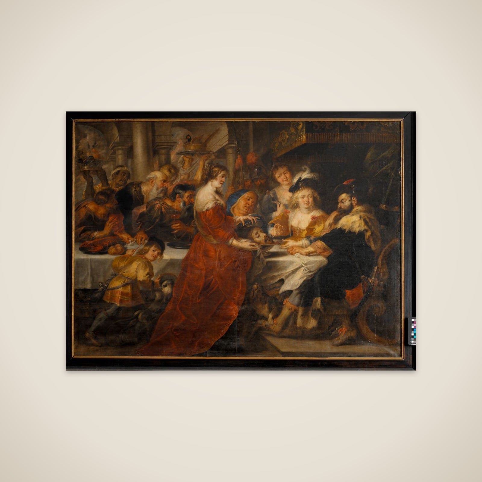 Salome bringer Johannes' hoved unframed print