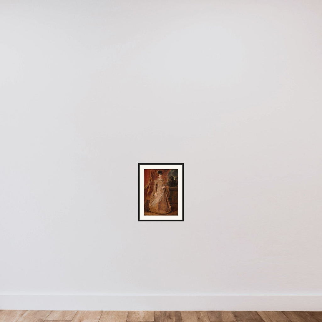Johanna af Østrig (1547-1578) framed — shown to scale