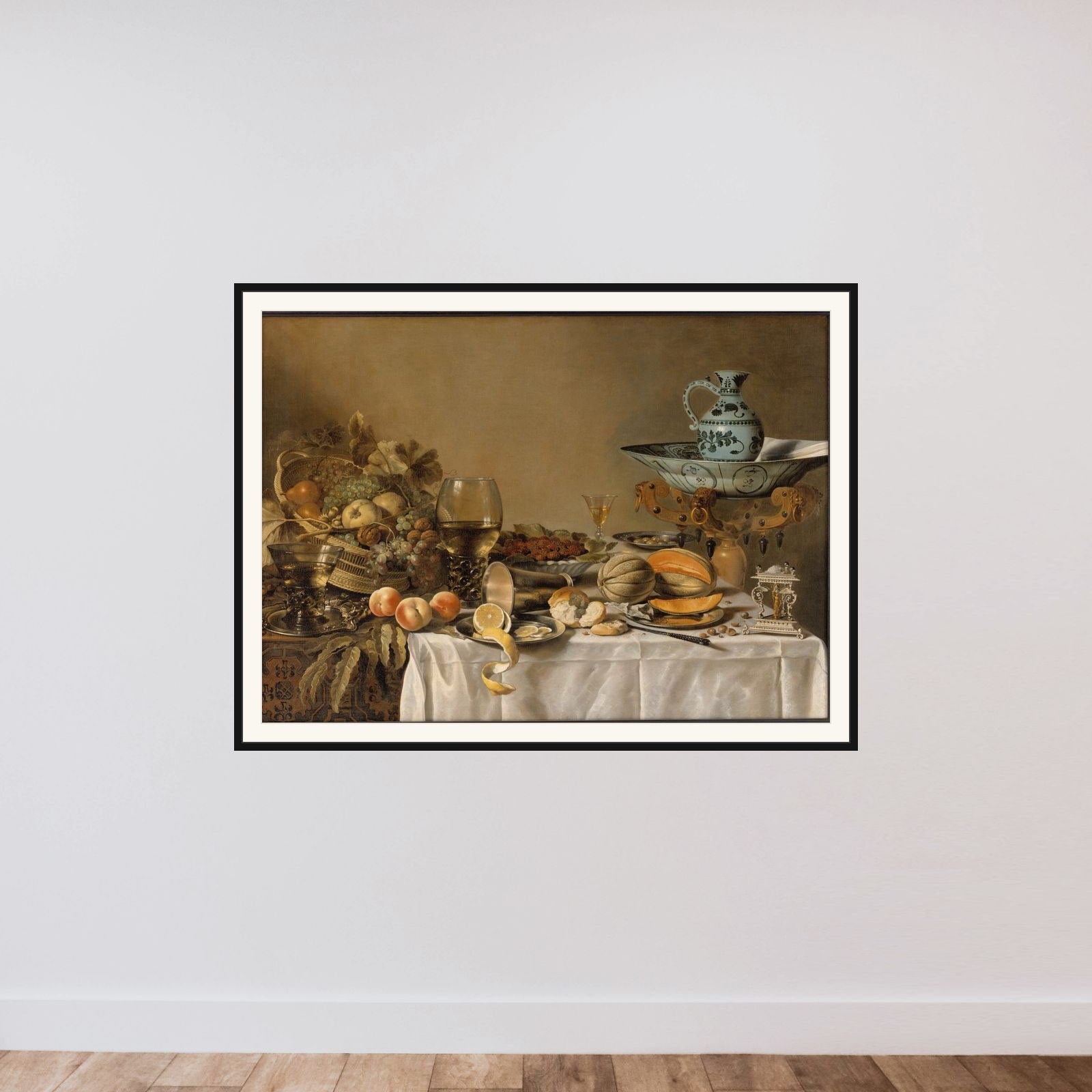 Nature morte framed — shown to scale