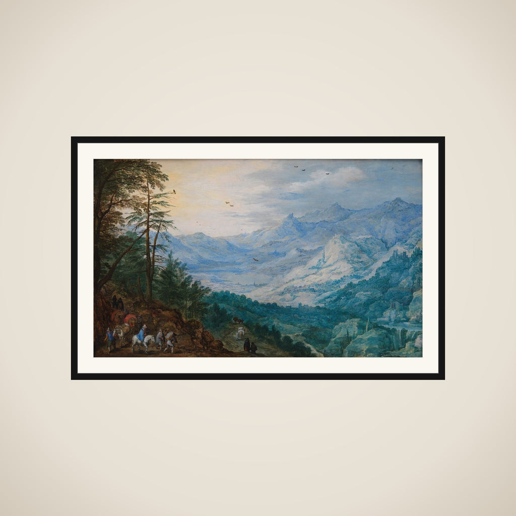 Bjerglandskab framed