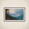 Bjerglandskab framed