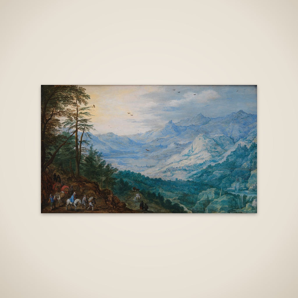 Bjerglandskab unframed print