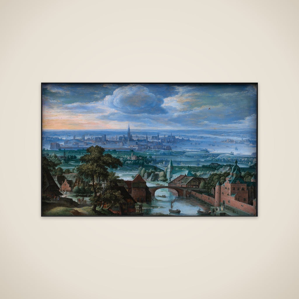 Landskab med prospekt af Antwerpen unframed print