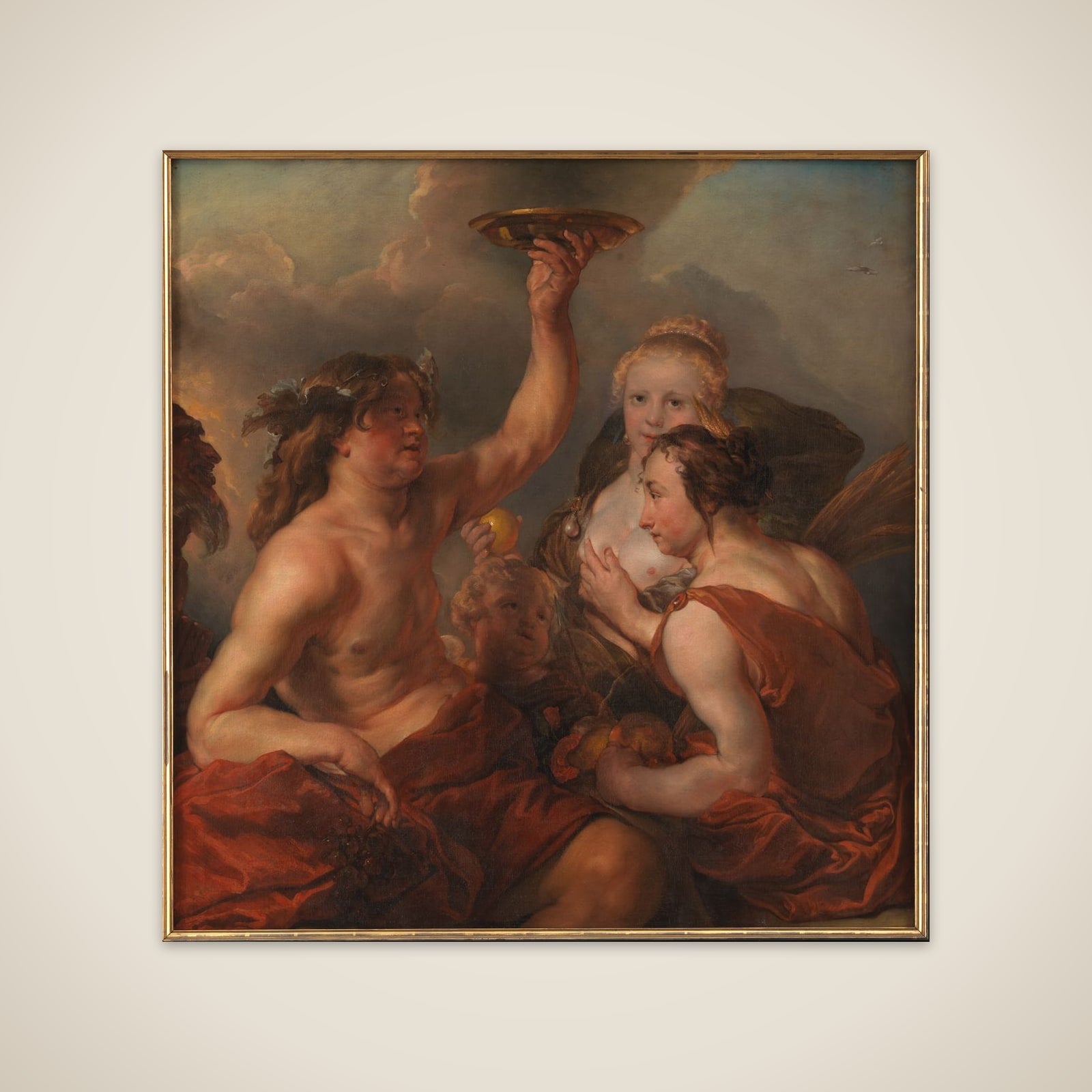 Bacchus, Ceres og Venus unframed print