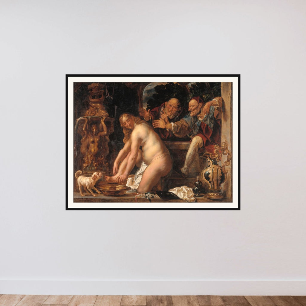 Susanne og de to ældste framed — shown to scale