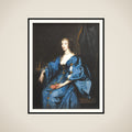 Portræt af dronning Henriette, kong Carl den førstes gemalinde framed