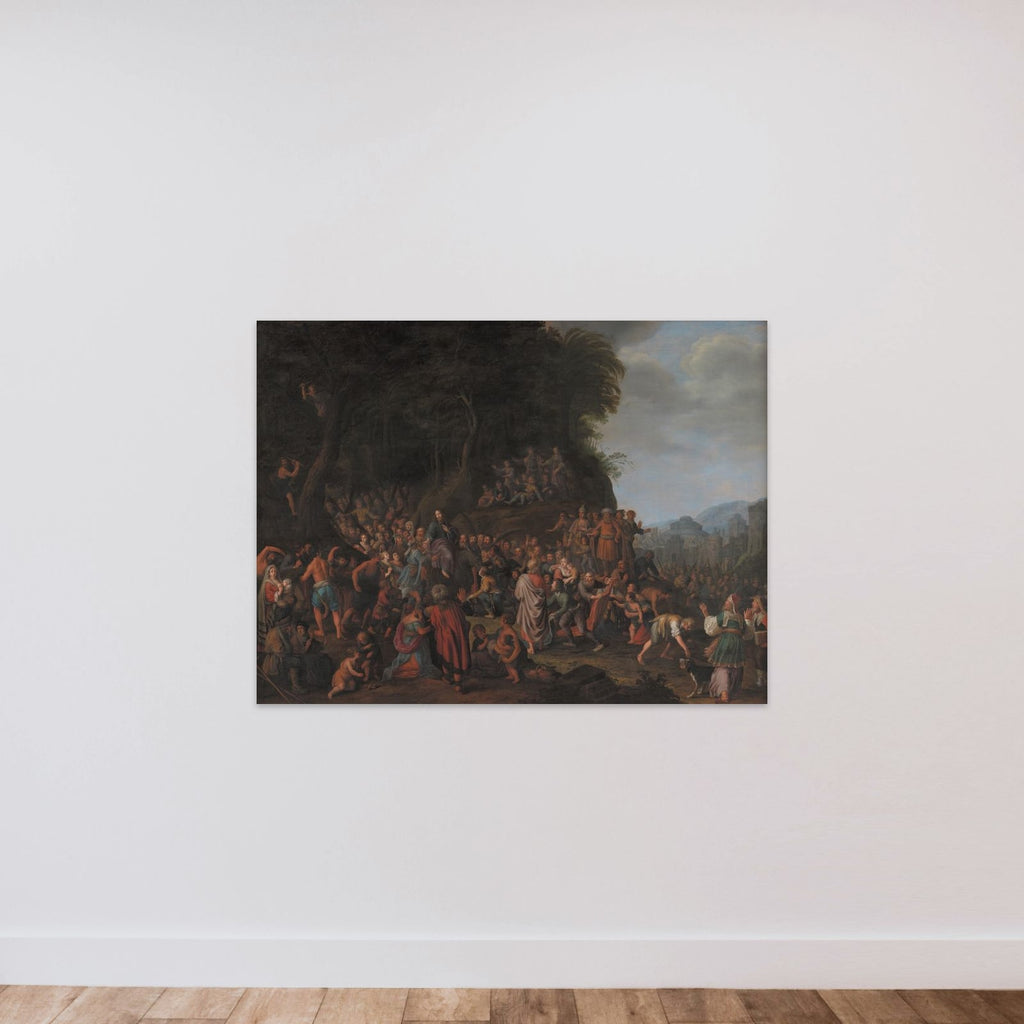 Kristi indtog i Jerusalem unframed — shown to scale