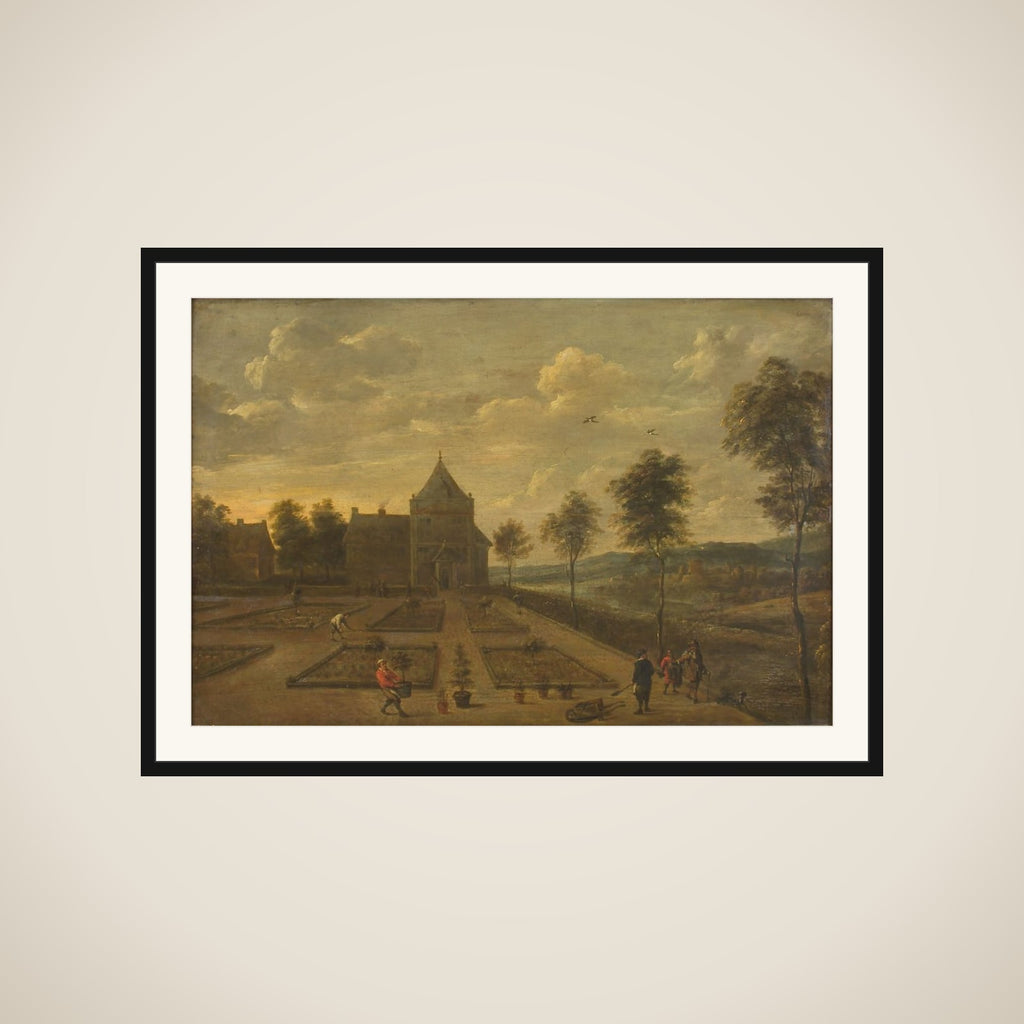 En have foran et lystslot framed