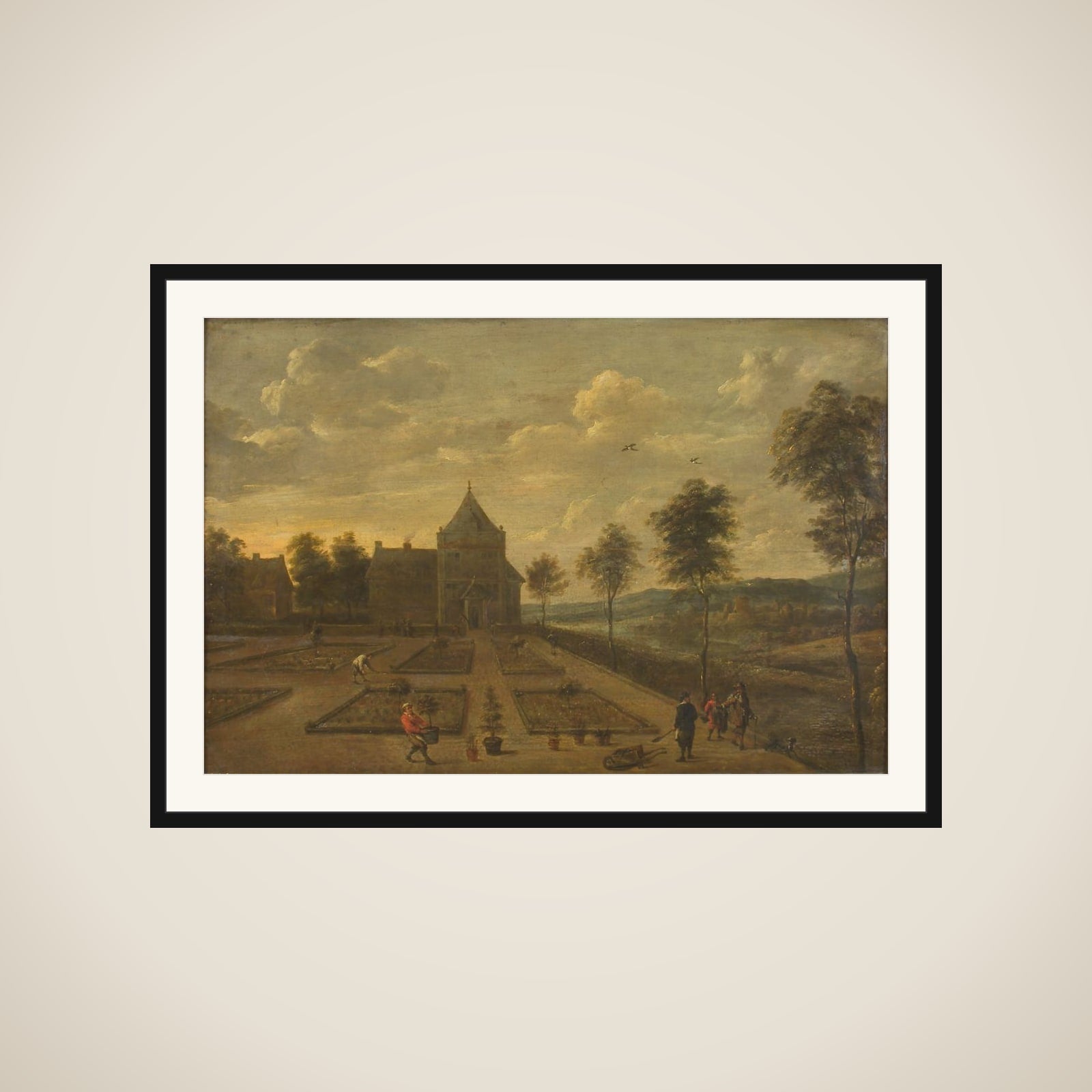 En have foran et lystslot framed