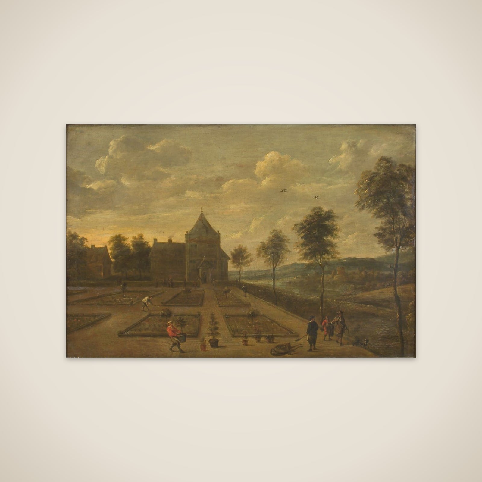En have foran et lystslot unframed print